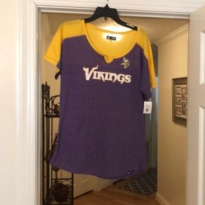 NFL Team Apparel Minnesota Vikings Ladies T-shirt
